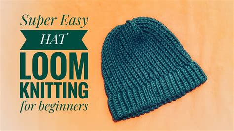 How to loom knit a hat (super easy for beginners) DIY TUTORIAL - YouTube