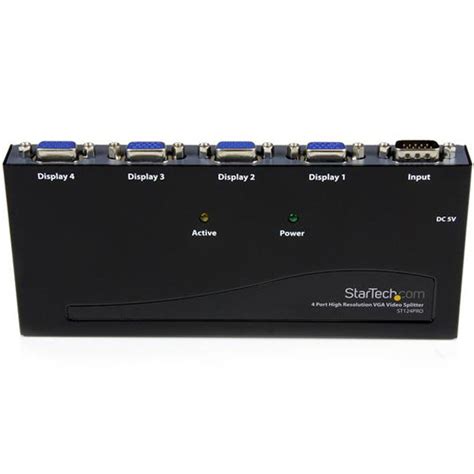 StarTech 4 Port High Resolution VGA Video Splitter - ST124PRO | Mwave