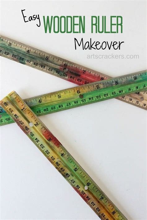 Back to School Wooden Ruler Makeover Craft | Ruler crafts, Crafts for ...