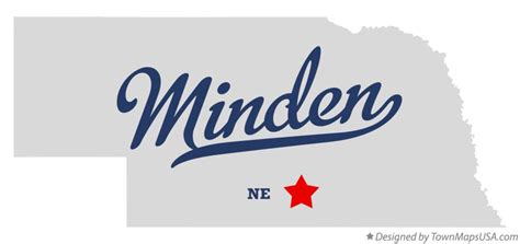 Map of Minden, NE, Nebraska