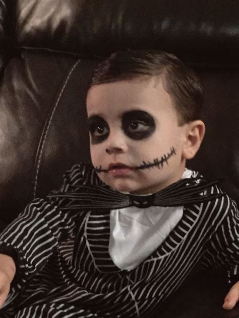 Toddler Jack Skellington costume and makeup Happy Halloween! | Clever ...