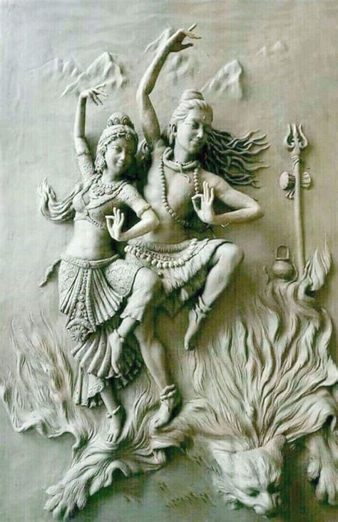 Shiva Shakti Thandava Dance ~ | Shiva art, Lord shiva painting, Lord ...