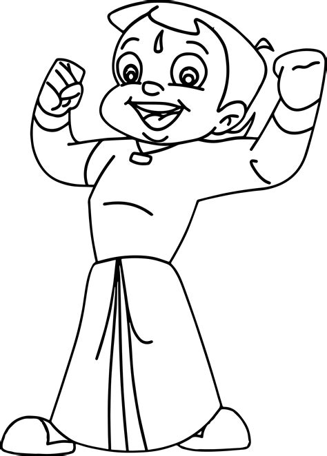 Chota Bheem Cartoon Drawing at GetDrawings | Free download