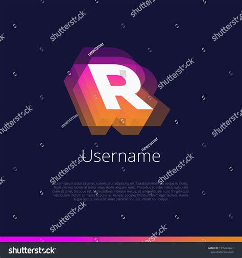 R Monogram Logo Vector Graphic Design Stock Vector (Royalty Free ...