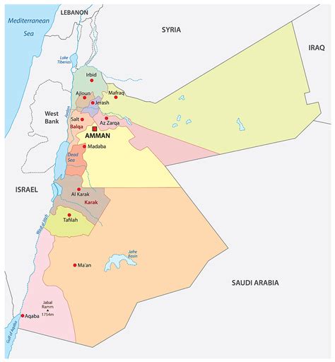 Detailed Map Of Jordan