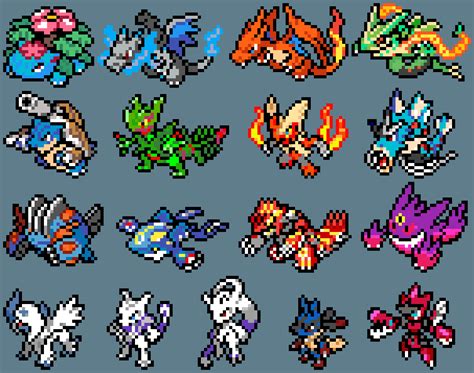 Pixilart - Mega Pokemon Sprites by Moneyruler101