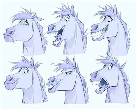 ArtStation - Horse expressions, Hedvig H-S Character Design Cartoon ...