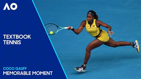 Coco Gauff's Delightful Backhand Winner | Australian Open 2024 - YouTube