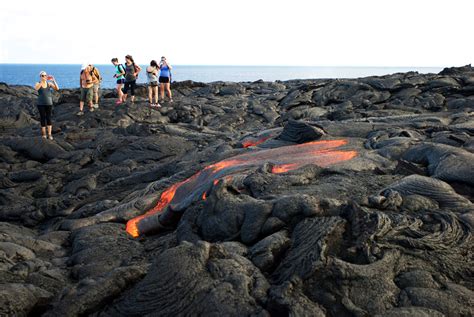 Lava flow in Hawaii’s Volcanoes National Park