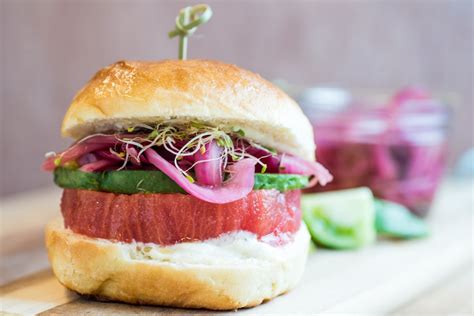 Beefsteak Tomato Burgers — Stone Pier Press