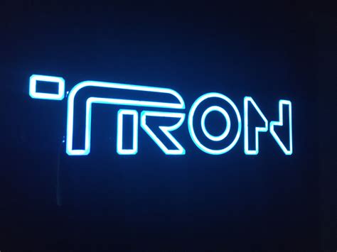 TRON Legacy Style 3D Printed RGB LED Illuminated Wall Sign - Etsy