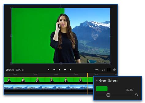 Chroma key video editor | Video background changer | Flixier