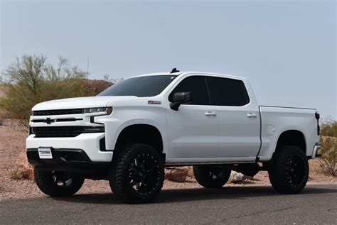 White Chevy Truck Silverado