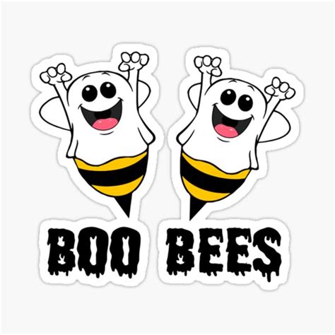 "Boo Bees" Sticker by black-maple | Redbubble