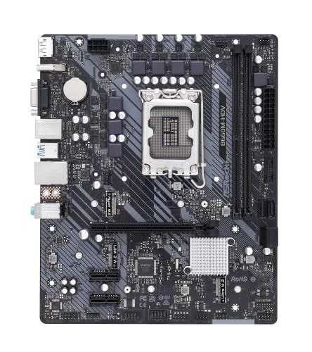 ASRock B660M MicroATX Motherboard B660M-HDV Intel B660 Series CPU ...