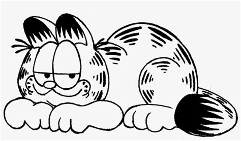 Black And White Garfield Svg