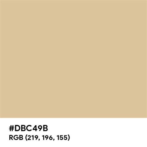 Honey Beige color hex code is #DBC49B