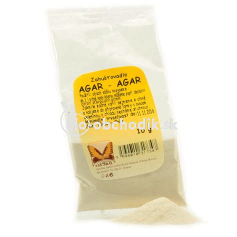 Agar thickening agent from seaweed 10g Natural Jihlava | herbal-bio.com