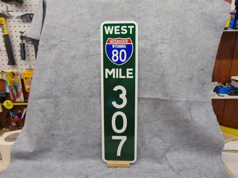 Highway Sign Interstate Sign Road Sign. Mile Marker Street - Etsy