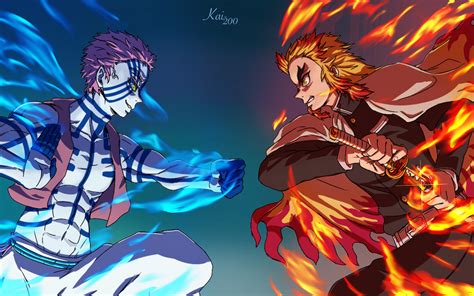 Rengoku vs Akaza by Kai-200 on DeviantArt | Best anime shows, Anime ...