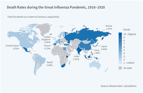 Social and Economic Impacts of the 1918 Influenza Epidemic | NBER