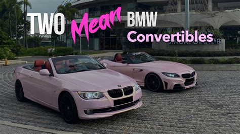 Two Mean Pink BMW Convertibles - YouTube