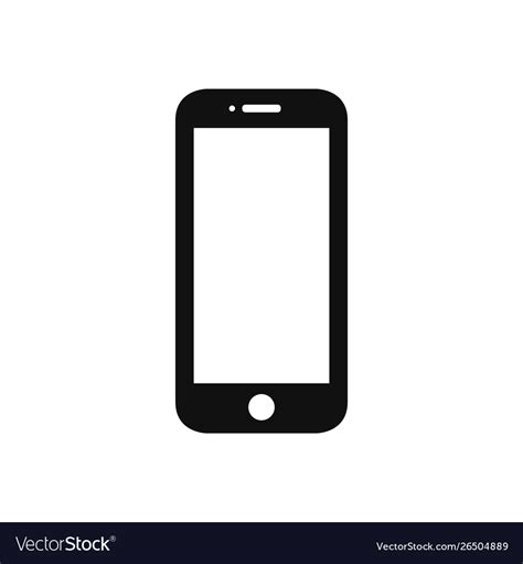 Mobile phone icon in modern design style for web Vector Image