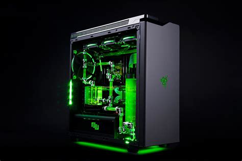 The glowing green liquid in this Razer–Maingear gaming PC probably won ...