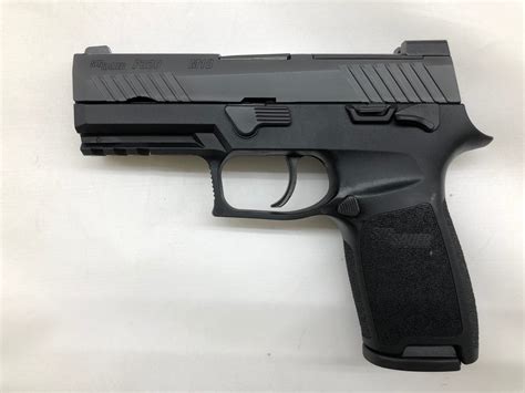 Sig Sauer P320 M18 Black 9mm Pistol, Manual Safety, Night Sights, 3.9 ...