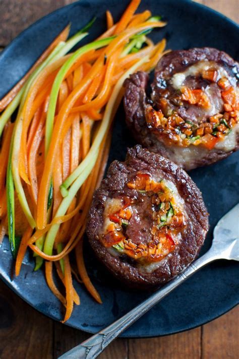 Vegetable Stuffed Steak Rolls with Balsamic Glaze | Recipe | Steak ...