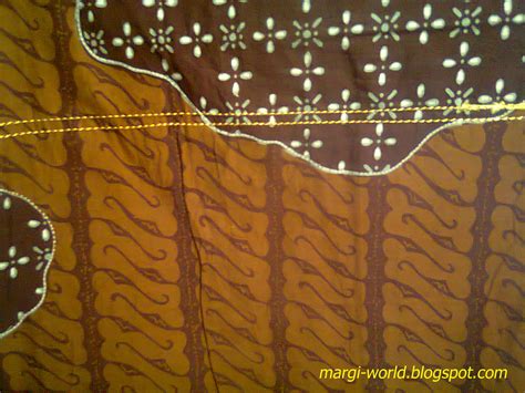 Contoh desain batik baju dengan perpaduan motif sederhana