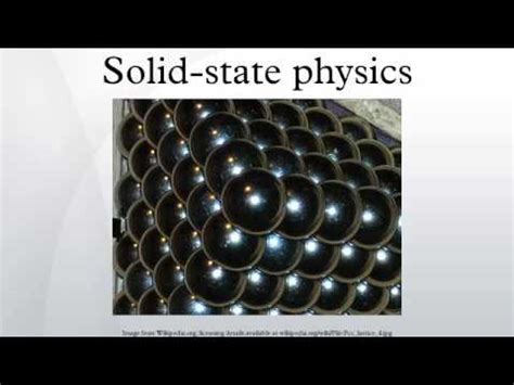 Solid-state physics - YouTube