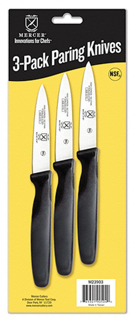 MERCER CUTLERY, 3 Implements, Steel, Knife Set - 6CHH9|M23903 - Grainger