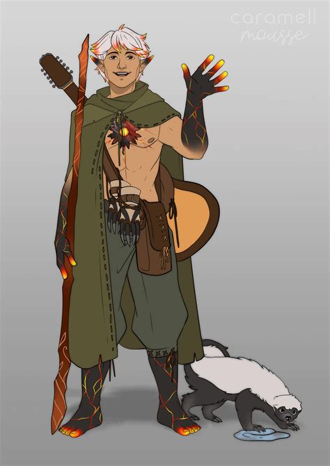 [OC] Brasa, Fire Genasi Wildfire Druid : r/characterdrawing