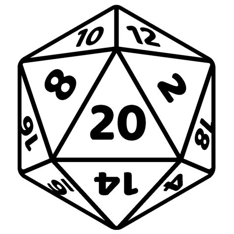 D20 Dice Clipart 2