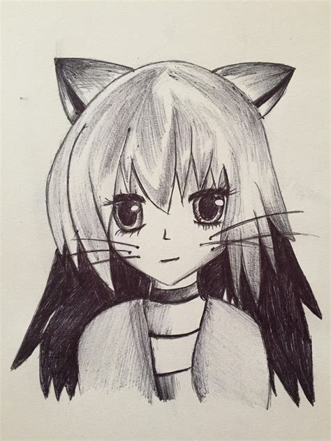 Anime Cat Ears Drawings