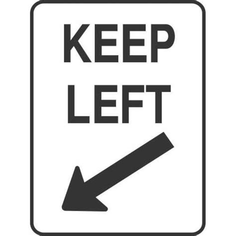 Keep Left Sign | Traffic & Transport Signs | Shop Safety Signs at Signsmart