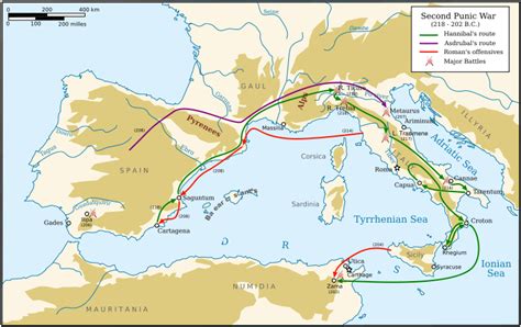 Campaigns of the Second Punic War (Illustration) - World History ...