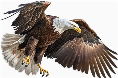 Premium AI Image | Talons extended on a North American Bald Eagle