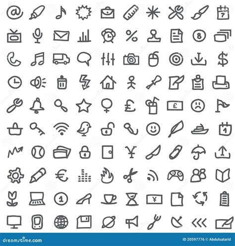 Simple icon set stock vector. Illustration of mail, navigation - 20597776