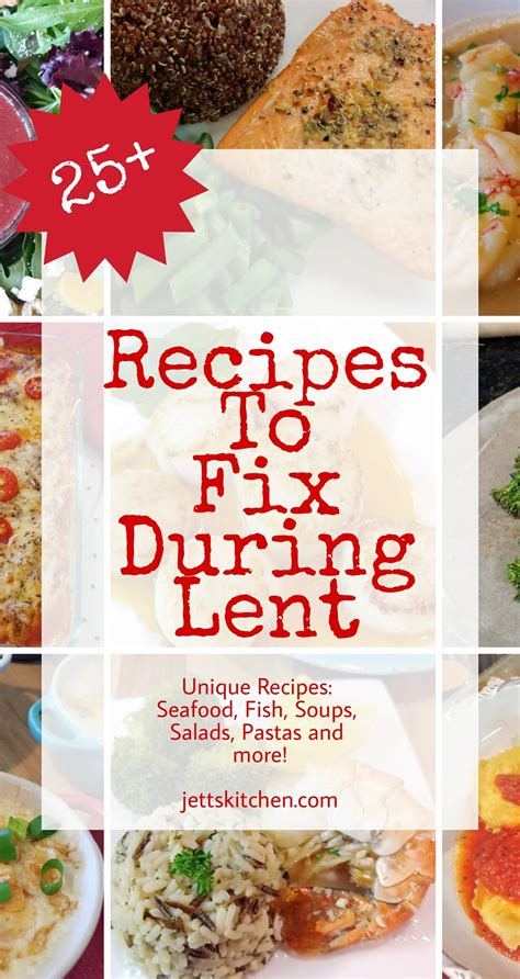 Unique Lent Recipes; Meatless Recipes To Cook During Lent - Jett's Kitchen