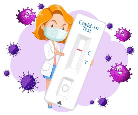 Free Vector | Covid 19 testing with antigen test kit