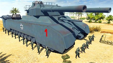 The P.1000 Ratte SUPER TANK is UNSTOPPABLE! - Men of War: WW2 Mod ...