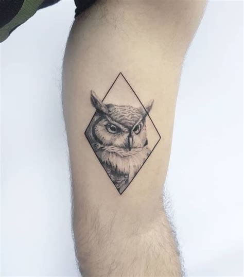 64 Amazing And Unique Small Tattoos For Men | Owl tattoo small, Mens ...