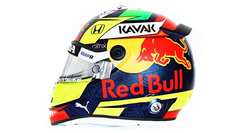 Sergio Perez reveals striking new helmet for maiden Red Bull campaign ...