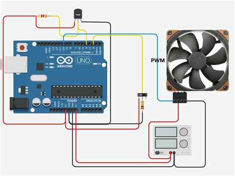 PWN Fan controller with temp sensing and button override - Hackster.io