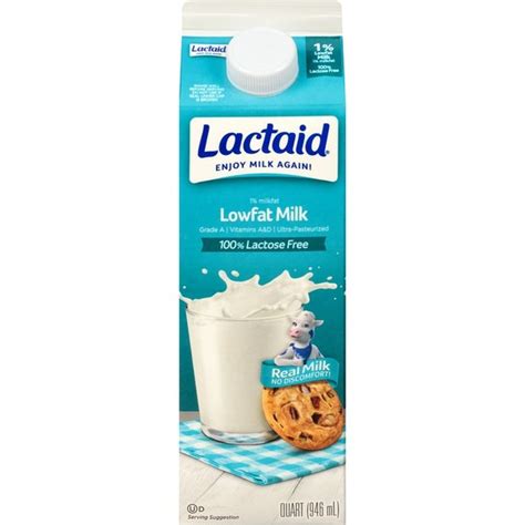 Lactaid Lowfat Lactose Free Milk (1 qt) - Instacart