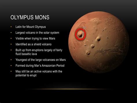 PPT - Olympus Mons: Giant Volcano of Mars PowerPoint Presentation - ID ...