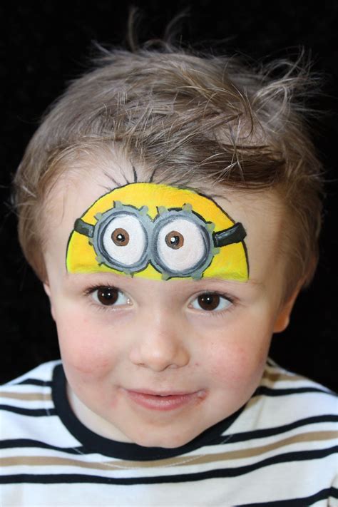 Minion painted by Emma from AFace4u | Minion face paint, Face painting ...