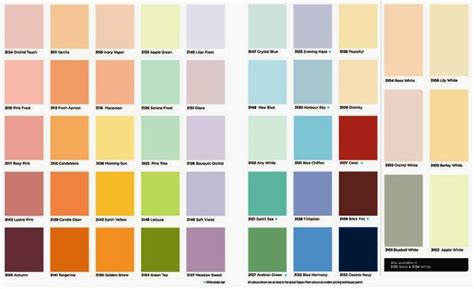 17 Decorative Crown Paint Colour Chart - Lentine Marine | 32631